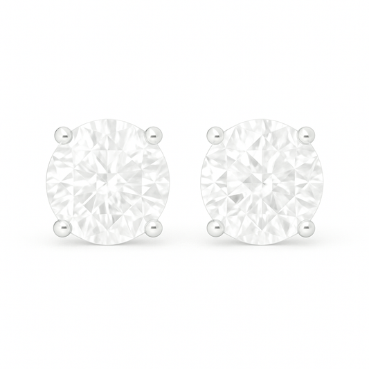 Round cut earring